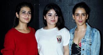 PIX: Fatima, Sanya cheer their Dangal co-star, Zaira