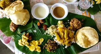 Pics: The great Onam Sadhya and a lovely pookalam