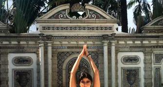 Pooja Batra takes yoga places!