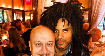 What's Anupam Kher doing with Lenny Kravitz?