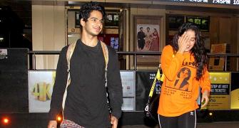 Janhvi Kapoor-Ishaan Khatter go on a movie date!