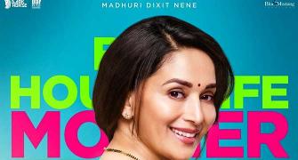 Madhuri's look in her first Marathi film