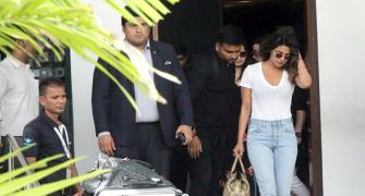 IMAGES: Priyanka-Nick Jonas return from Goa