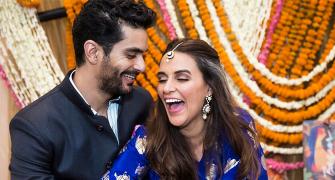 PIX: Neha Dhupia-Angad Bedi's mehendi ceremony