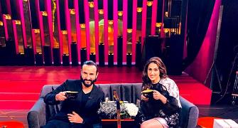 Sara shares Koffee couch with dad Saif