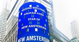 What was Anupam Kher doing at NASDAQ?
