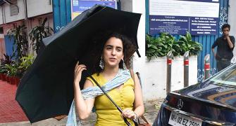 The rains won't stop Sanya Malhotra!