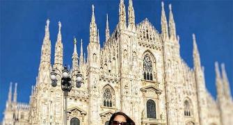 Madhuri's family vacation in Italy