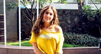 What is Sara Ali Khan shooting for?
