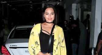 PIX: Sonakshi, Varun Dhawan watch a movie