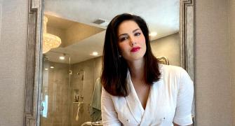 What's Sunny Leone doing in a bathtub?