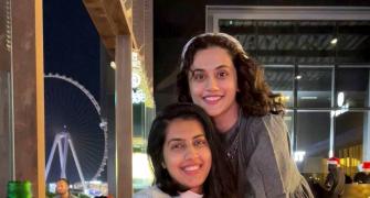 'Let the holidays begin,' says Taapsee