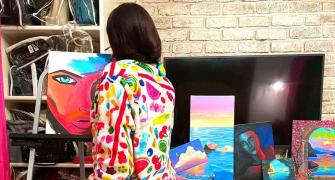 Which actress has become a painter?