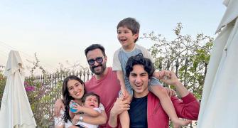 Saif parties with his kids!