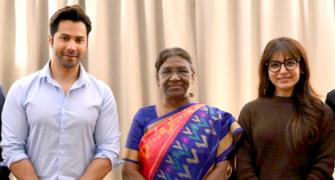 Varun-Samantha Meet President Murmu