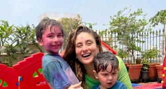 Taimur, Jeh, Kareena's Fun Holi!