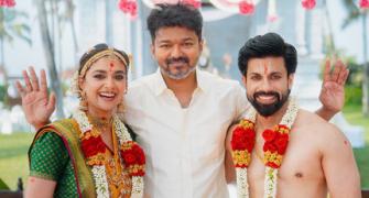 Vijay At Keerthy Suresh's Wedding