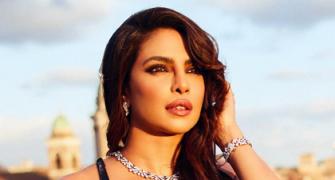 Priyanka Stuns In Plunging Neck Gown