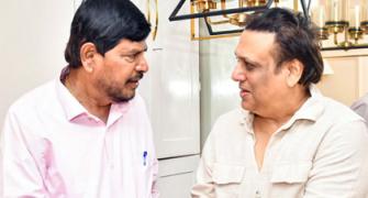 Govinda Shows Minister His Injured Leg