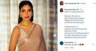 Guess How Much Bhumi's Sari Costs