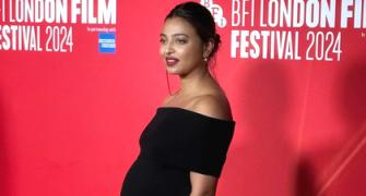 Radhika Debuts Her Baby Bump