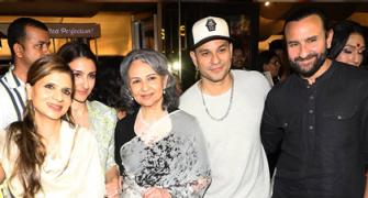 Saif, Soha, Saba Cheer For Mum Sharmila