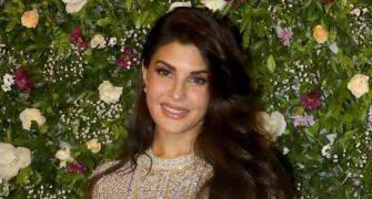 Jacqueline Goes Silver For Diwali Party