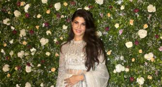 Jacqueline Goes Silver For Diwali Party