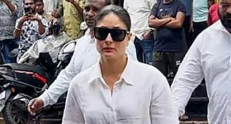 Kareena, Arjun At Malaika's Father's Funeral