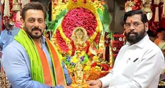 Salman Visits Eknath Shinde's Home For Ganpati Darshan