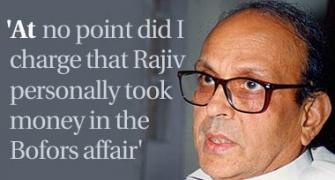 'Rajiv didn't take money:' V P Singh