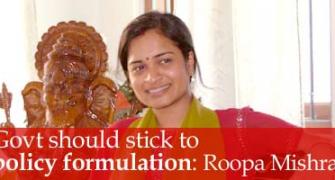 Govt should stick to policy formulation: Roopa