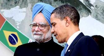 Manmohan Singh at the G-8 summit