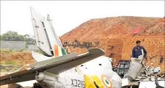 IAF aircraft crashes in AP, two killed