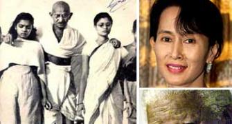 Pix: Gandhi never won a Nobel, his followers do