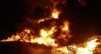 Five killed, 150 injured in Jaipur oil depot fire