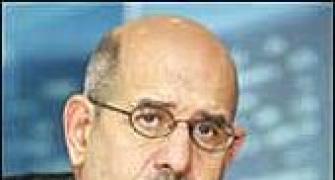 President honours ElBaradei with Indira Gandhi Peace Prize