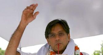 Stoic silence at Shashi Tharoor's backyard