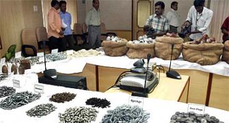 Images: Stunning stockpile of Maoists deadly weaponry