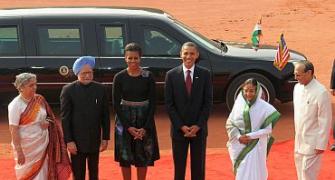 In PHOTOS: Obama's Monday in New Delhi 