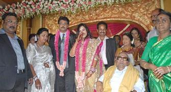 IN PHOTOS: Rajni, Pranab at Alagiri son's wedding