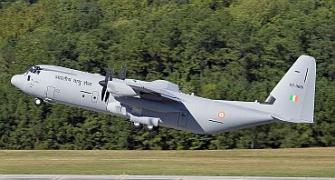 IAF's new C-130J Super Hercules takes to the sky
