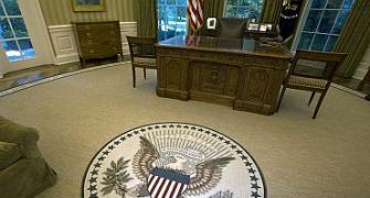 White House blunder over new Oval Office rug quote