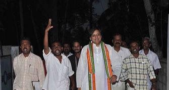On the campaign trail with Shashi Tharoor