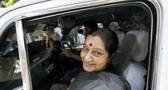 Sushma should resign for dancing at Rajghat: Cong