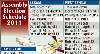 TN, Kerala go to polls on Apr 13, six phases in WB