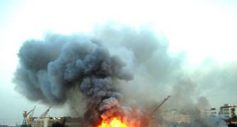 IMAGES: Major fire at Mumbai naval dockyard
