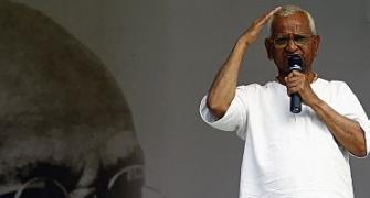 One can't deny that Cong is thick-skinned, says Hazare