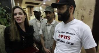 PICS: Angelina Jolie visits Libya to help aid agencies