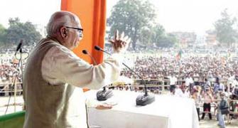Running after L K Advani is no easy task